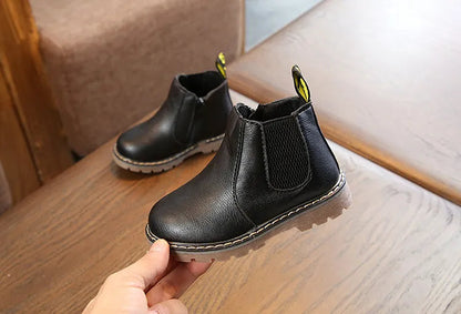 Kids Fashion Boots - Zippered Snow Boots
