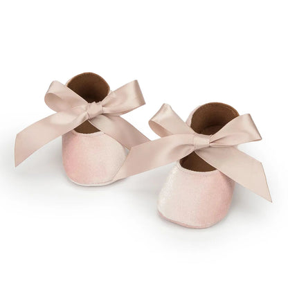 Butterfly-knot Princess Shoes - Soft-sole Infant First Walkers