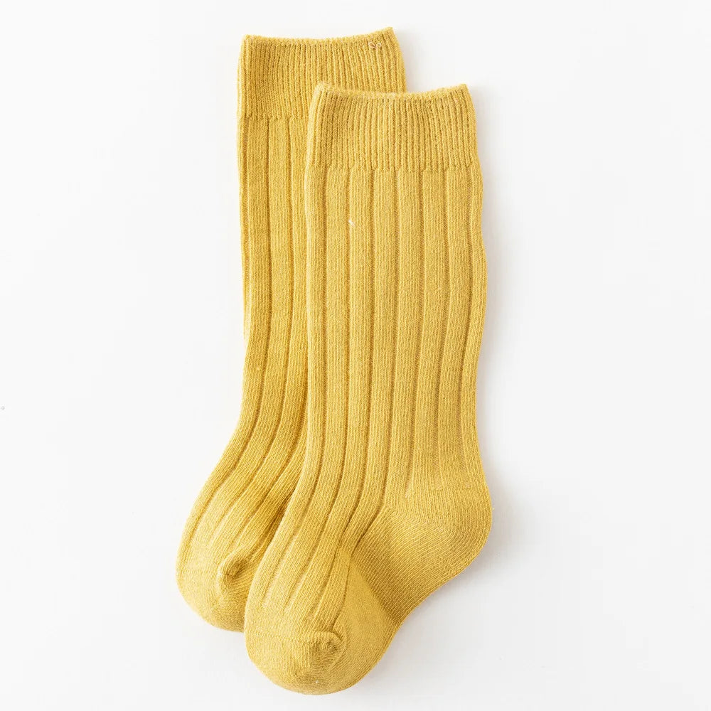 Baby Knee-High Socks: Plain Long Sock (Newborn-4 Years)