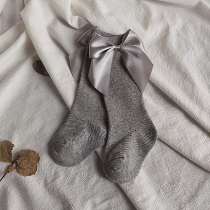 Knee High Long With Big Bow Sock