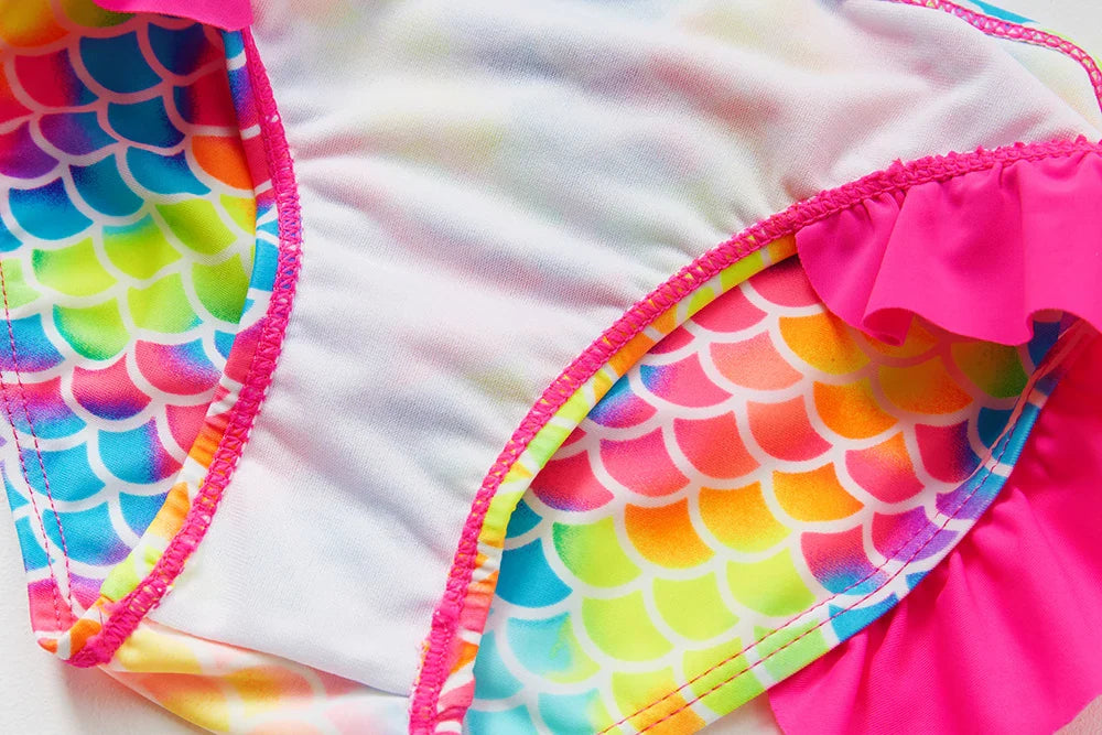 High-Quality Ruffle Toddler Girls' Bikini Set
