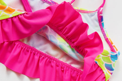 High-Quality Ruffle Toddler Girls' Bikini Set