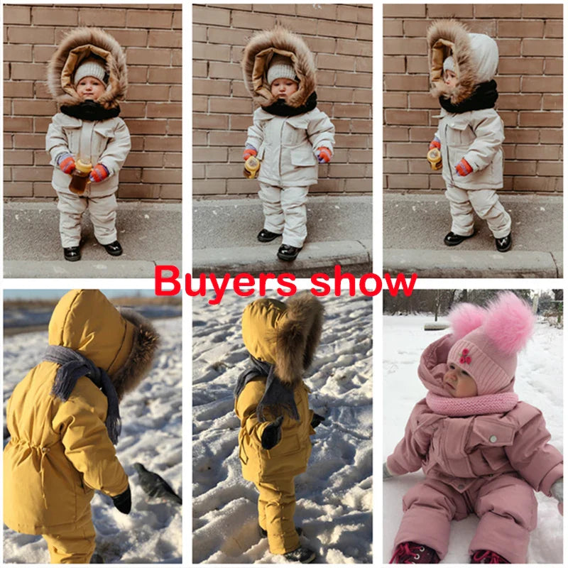 Children's Winter Set: Down Jacket + Jumpsuit