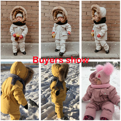 Children's Winter Set: Down Jacket + Jumpsuit