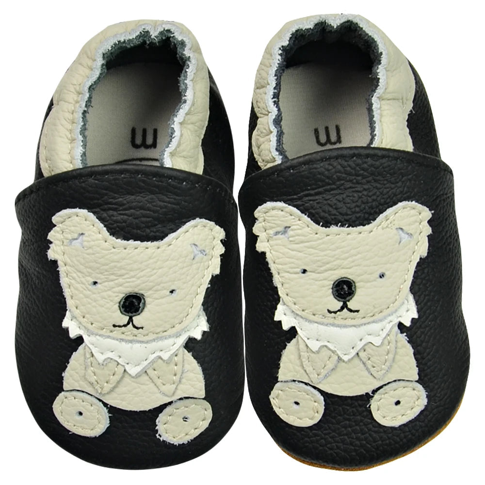 Genuine Leather Soft Sole Baby Shoes: Newborn Moccasins Slippers
