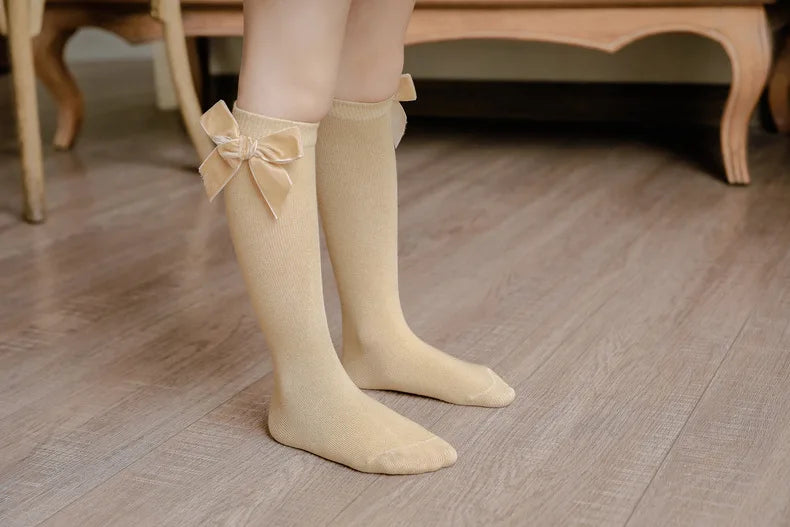 Bow Knee High Socks for Baby Girls