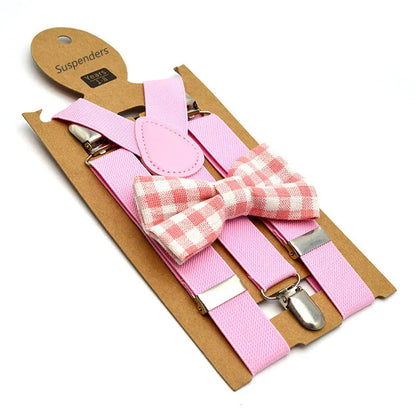 Bow Tie & Suspenders Set for Kids: Festive Elegance