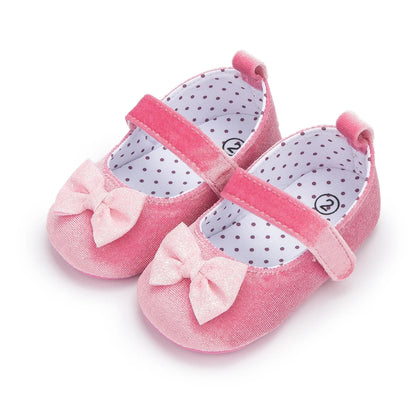 Butterfly-knot Princess Shoes - Soft-sole Infant First Walkers