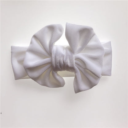 Velvet Solid Bow Headwraps
