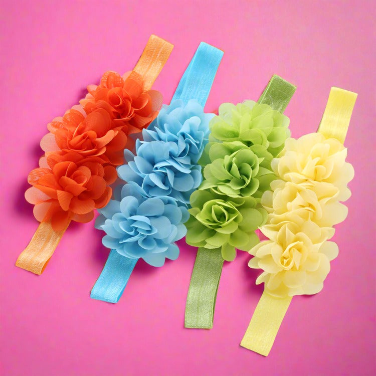 Ruffle Rose Headband