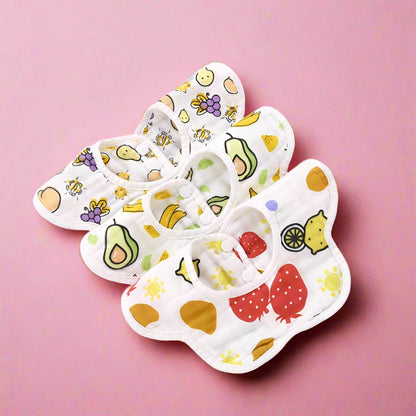 Floral Collar Baby Bibs