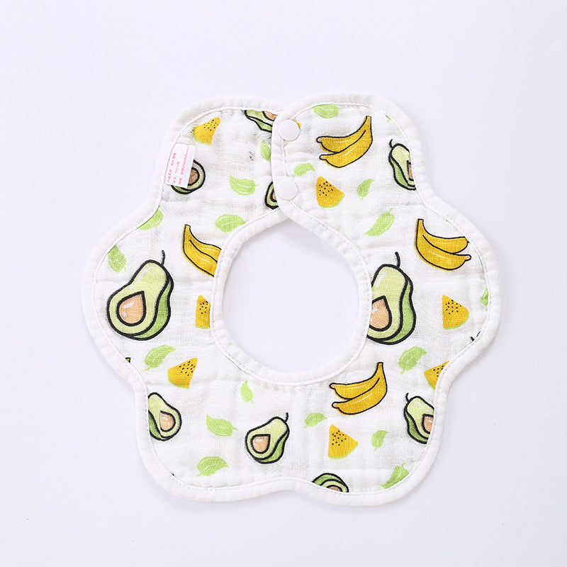 Floral Collar Baby Bibs
