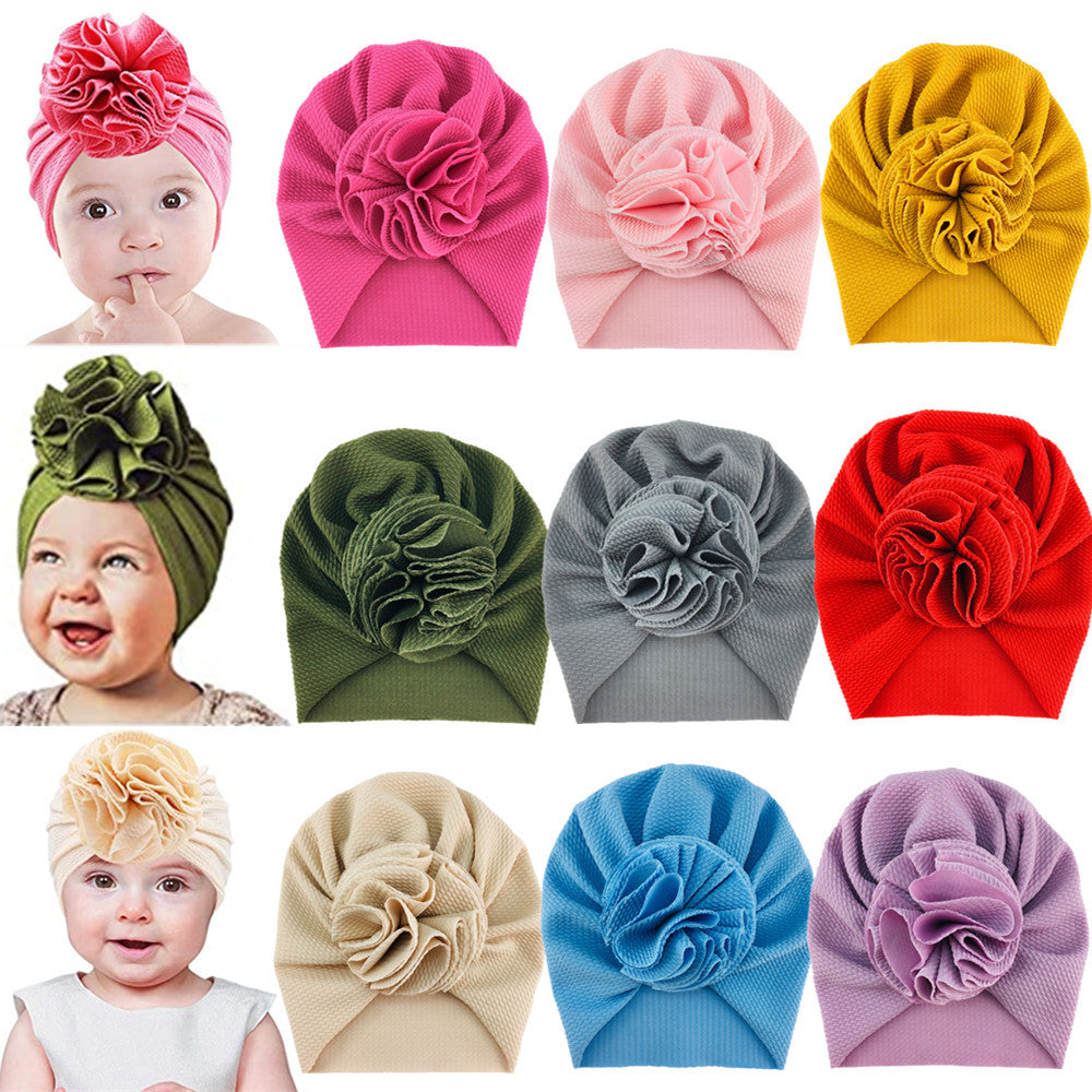 Cute Ruffle Ball Turban / Cap