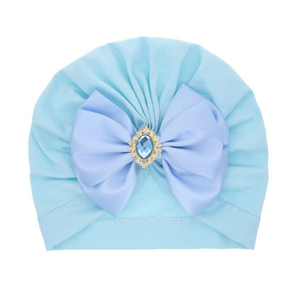 Studded Pearl Bow Turban