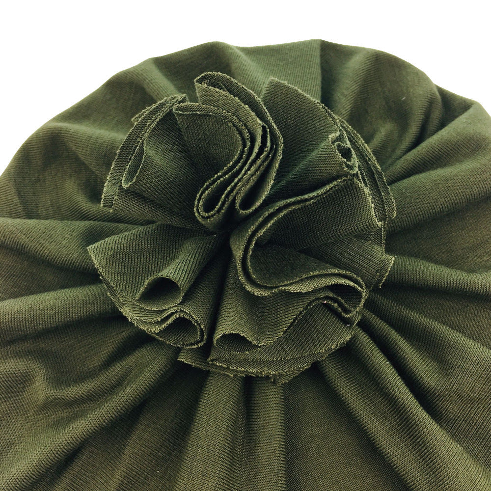 Cute Ruffle Ball Turban / Cap