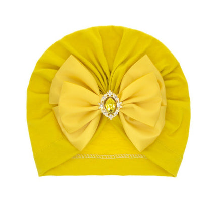 Studded Pearl Bow Turban