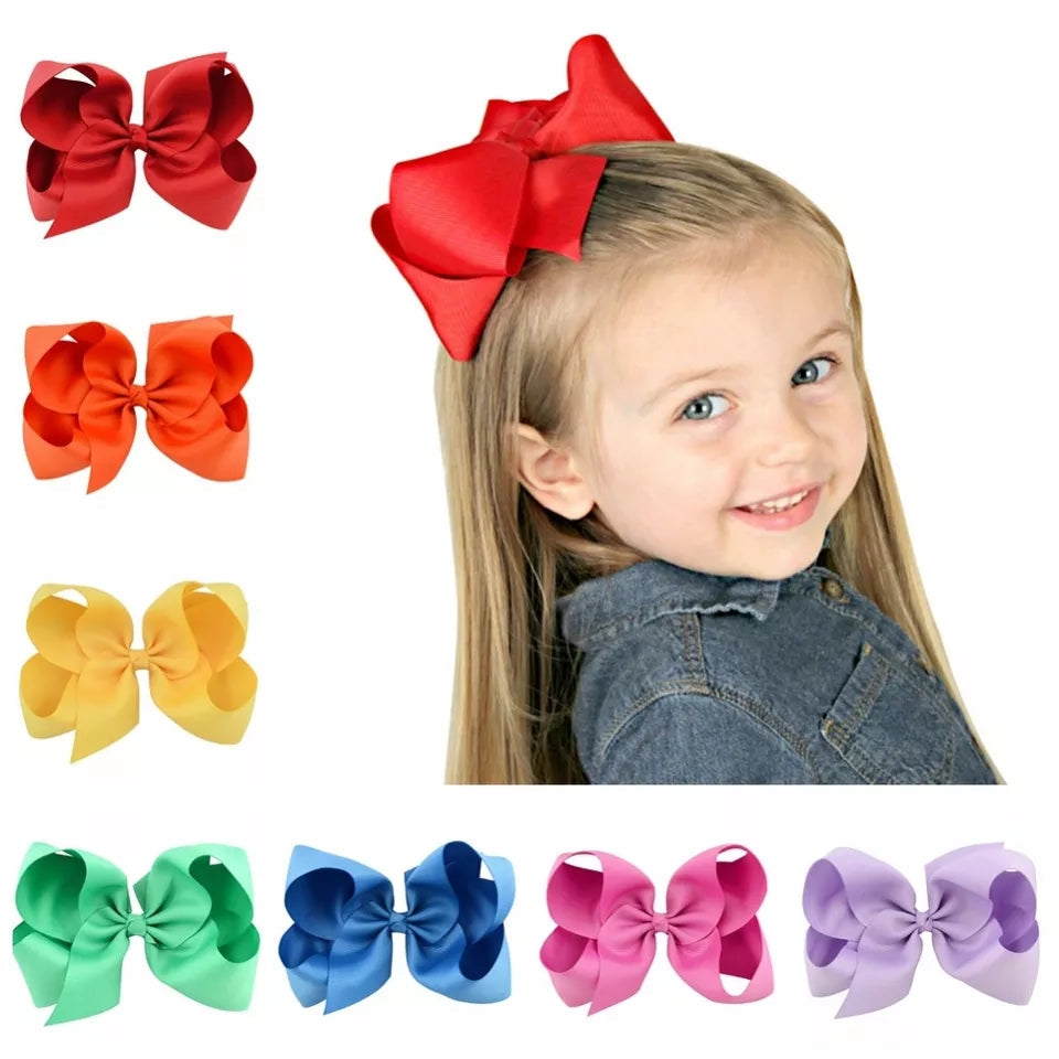 LARGE TWINED BOW HAIR CLIPS