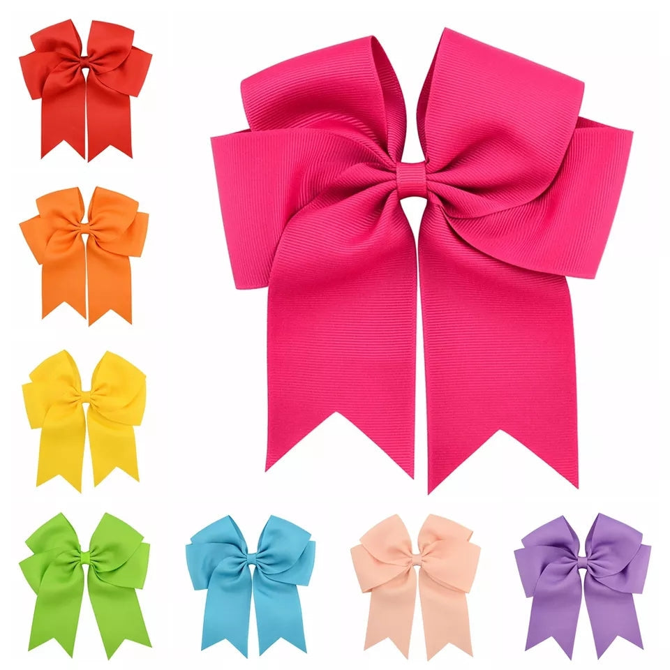 BIG TAILED BOW HAIR CLIPS