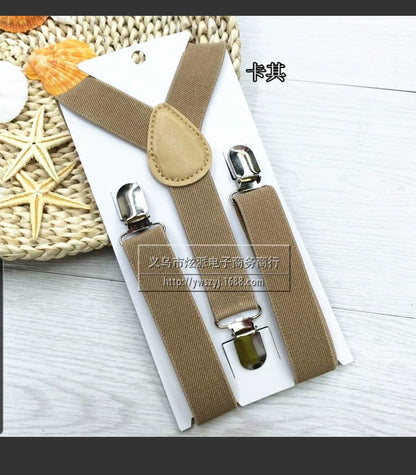 Solid Color Suspenders