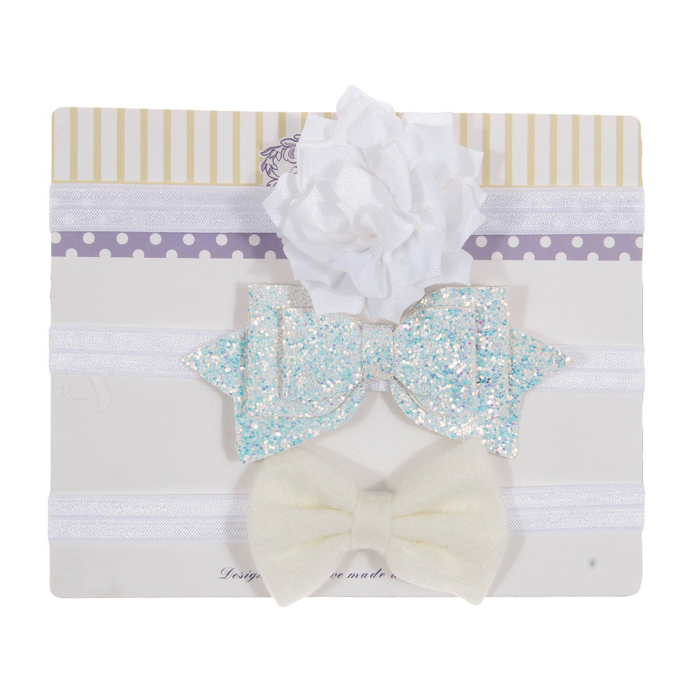 Glitter, Flower & Bow 3in1 Headband Sets