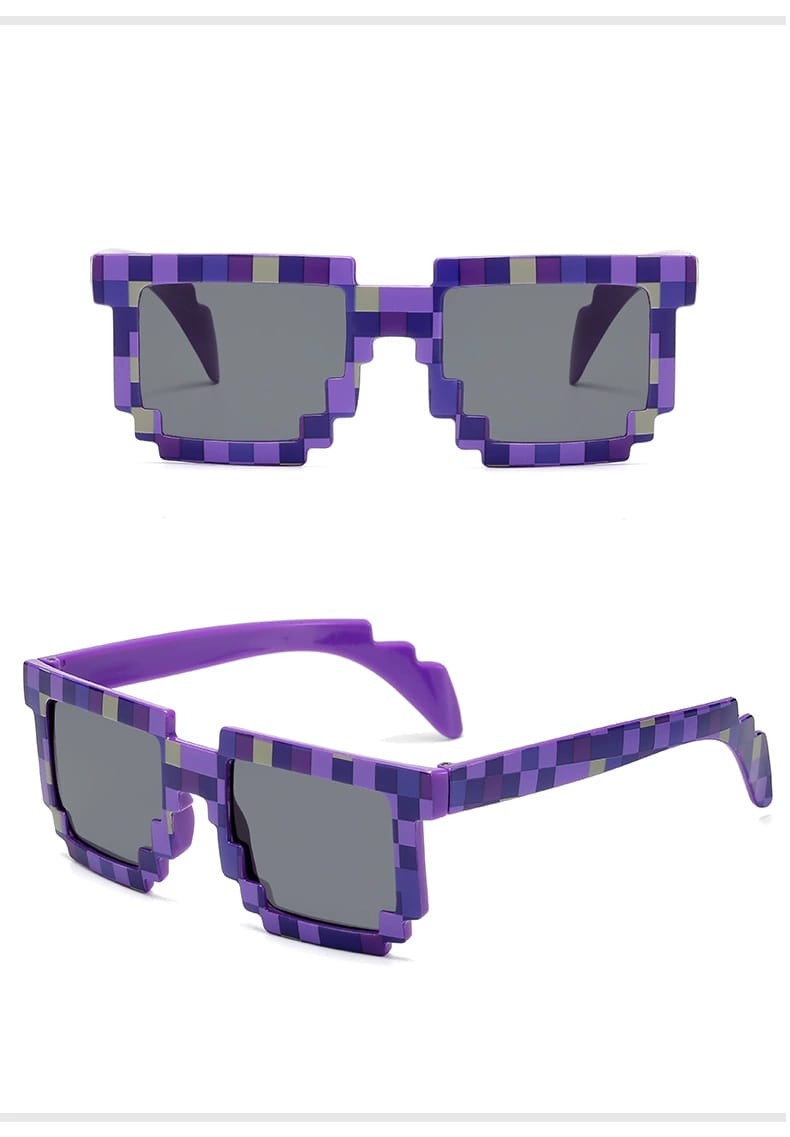 Trendy Pixel Mosaic Eyewear/ Sunglasses.