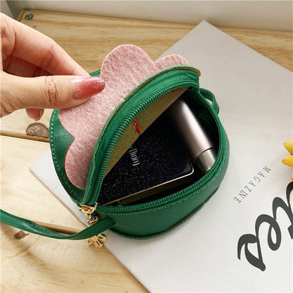 Cute Strawberry Rivet Kids Messenger Bag