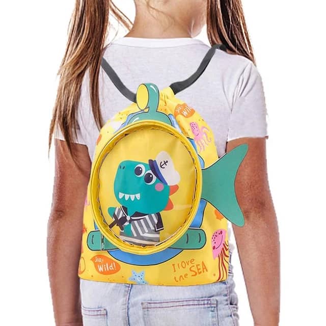 CUTE ANIMALS DRAWSTRING WATERPROOF SWIMMING BAG