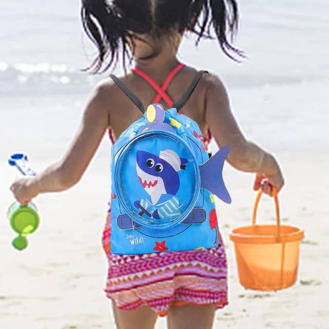 CUTE ANIMALS DRAWSTRING WATERPROOF SWIMMING BAG