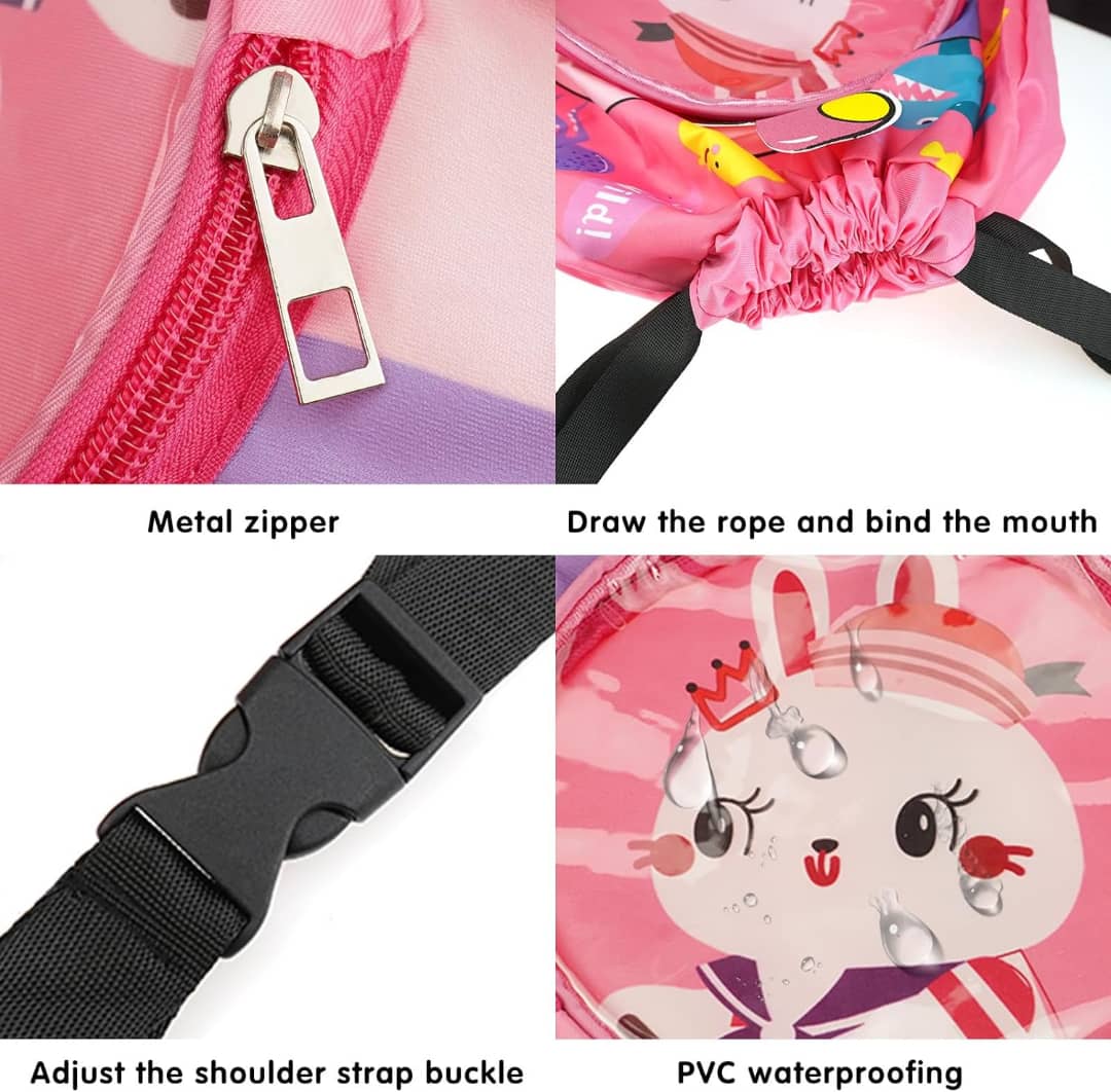 CUTE ANIMALS DRAWSTRING WATERPROOF SWIMMING BAG