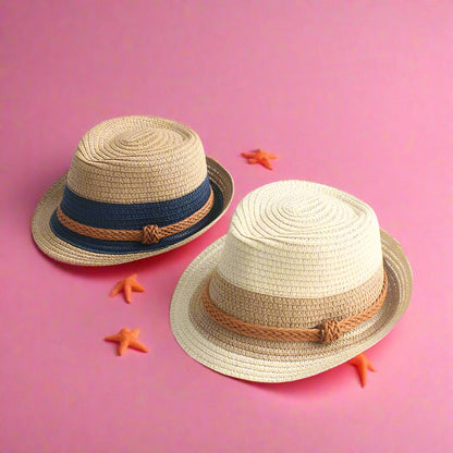 Boys Trendy Colorblock Woven Hat