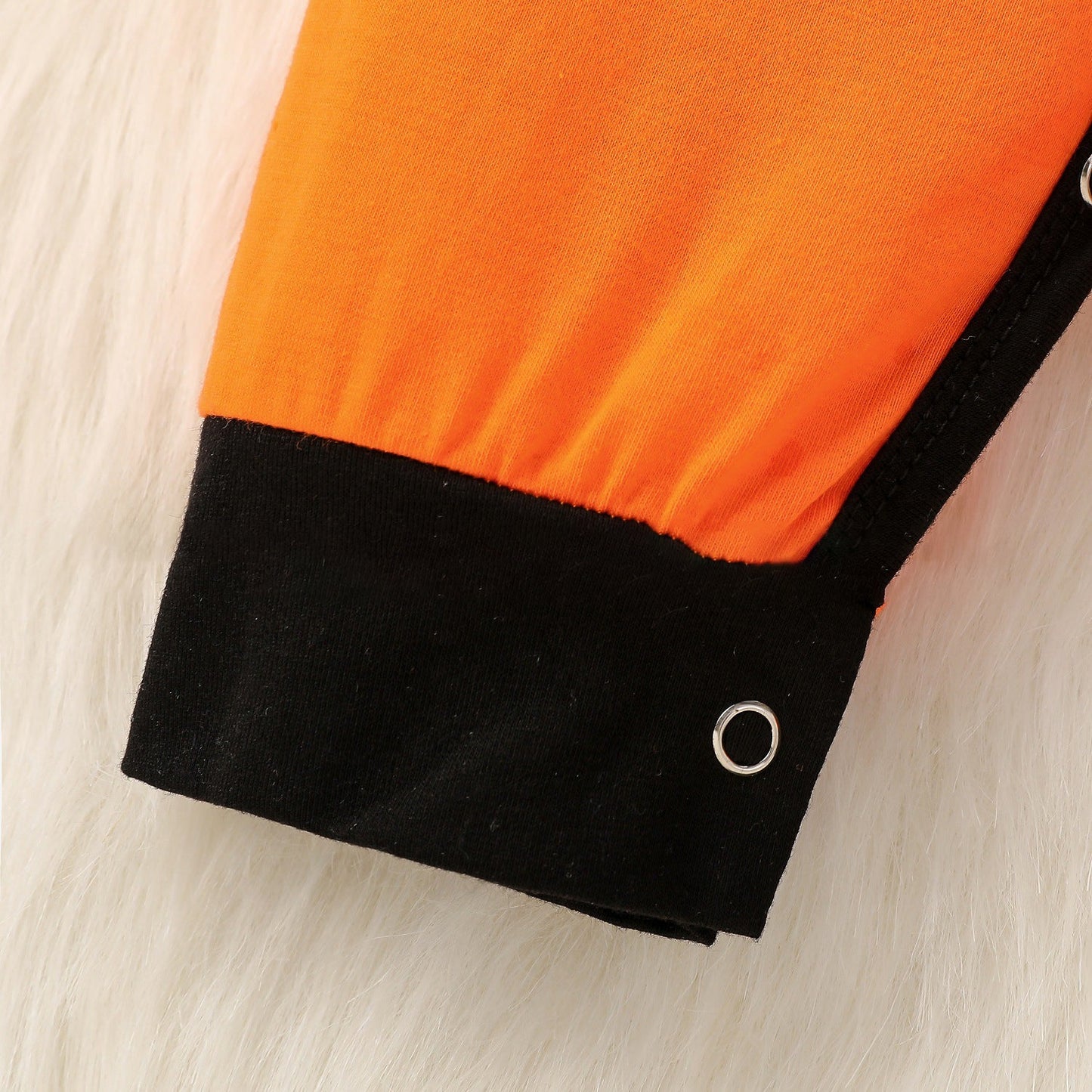 Infant Boy Happy Halloween Pumpkin Hoodie Jumpsuit