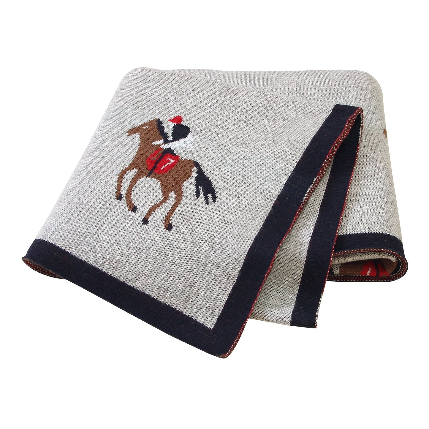 Baby Spring And Autumn Blanket Cartoon Knitted Blanket