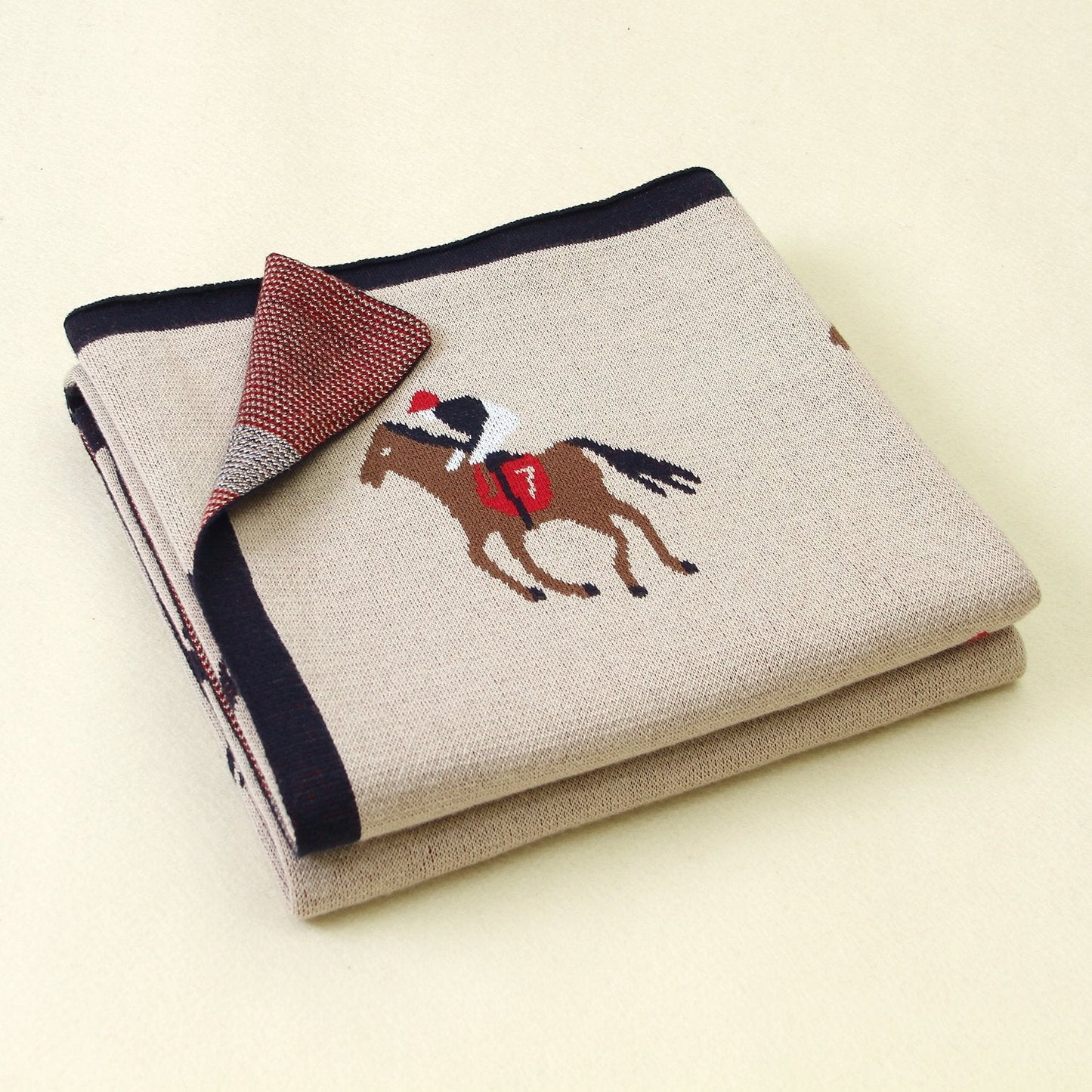 Baby Spring And Autumn Blanket Cartoon Knitted Blanket