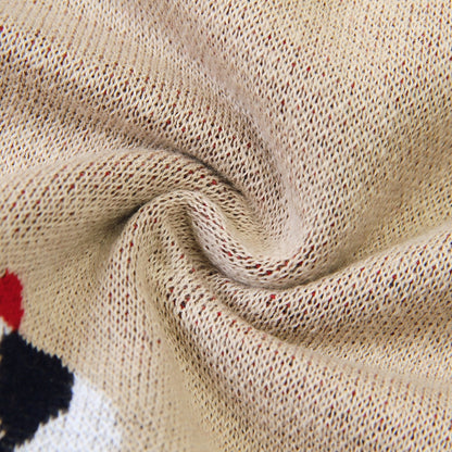 Baby Spring And Autumn Blanket Cartoon Knitted Blanket