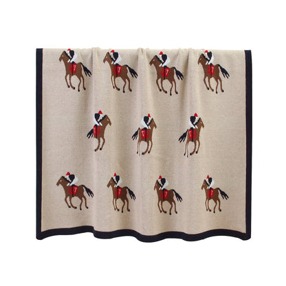 Baby Spring And Autumn Blanket Cartoon Knitted Blanket