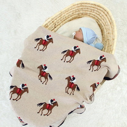 Baby Spring And Autumn Blanket Cartoon Knitted Blanket