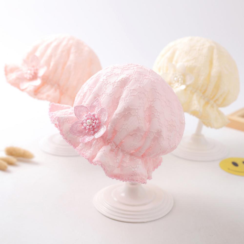Infant Thin Lace Fisherman Hat Little Princess Floral Hat