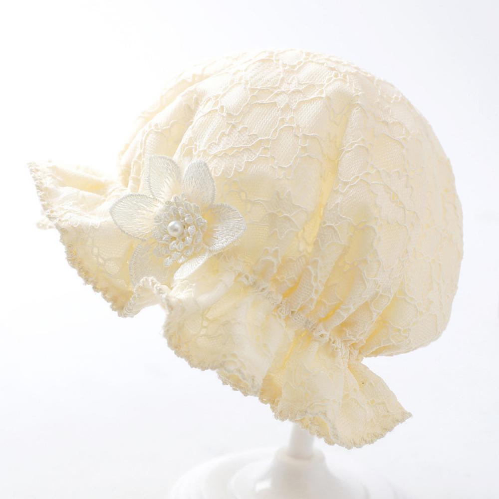 Infant Thin Lace Fisherman Hat Little Princess Floral Hat