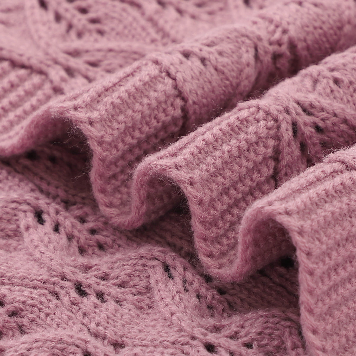 Infant solid color knitted blanket baby windproof cover