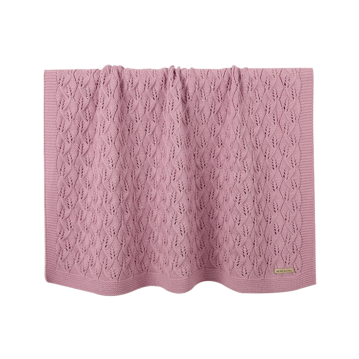 Infant solid color knitted blanket baby windproof cover