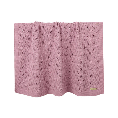 Infant solid color knitted blanket baby windproof cover