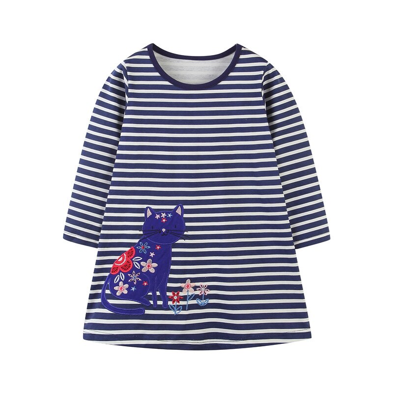 Racing Horse Print Design Long Sleeve Top Dress