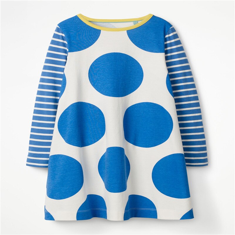 Racing Horse Print Design Long Sleeve Top Dress