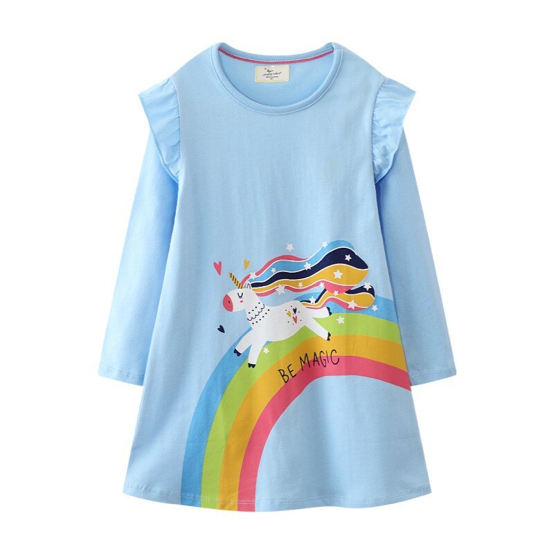 Rabbit Bunny Design Long Sleeve Top Dress