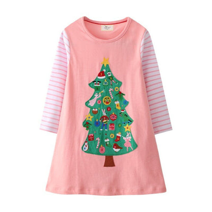 Rabbit Bunny Design Long Sleeve Top Dress