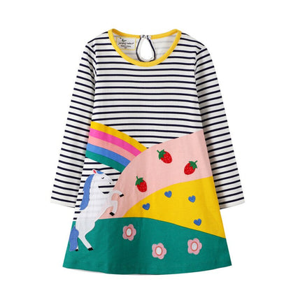 Rabbit Bunny Design Long Sleeve Top Dress