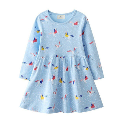 Rabbit Bunny Design Long Sleeve Top Dress