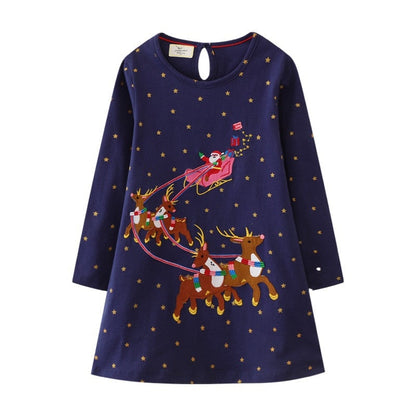 Rabbit Bunny Design Long Sleeve Top Dress