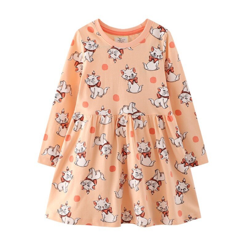 Rabbit Bunny Design Long Sleeve Top Dress