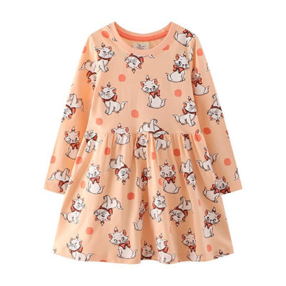 Rabbit Bunny Design Long Sleeve Top Dress